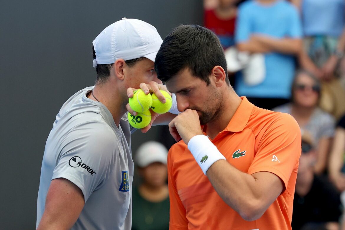 Tennisstar Djokovic verliert im Doppel in Adelaide