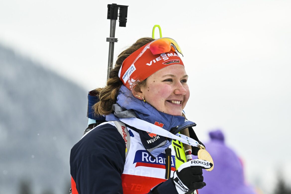 Selina Grotian holt Gold bei Biathlon-EM