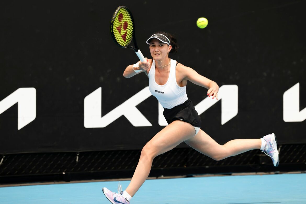 Eva Lys steht beim Turnier in Linz in Runde zwei