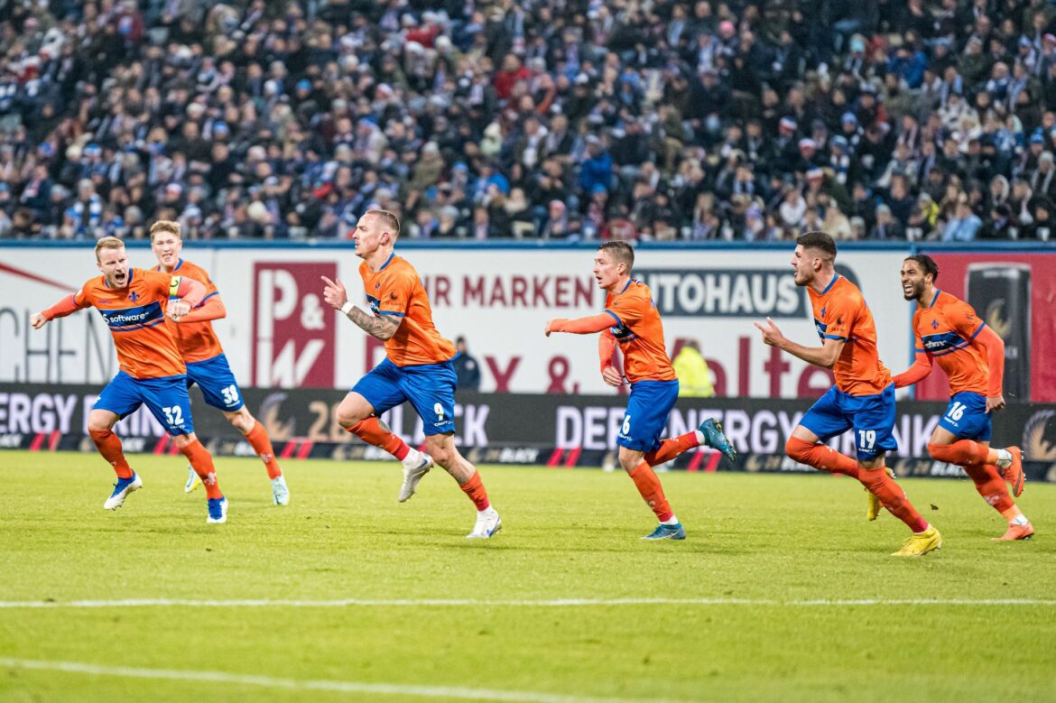 Spitzenreiter Darmstadt gewinnt 1:0 bei Hansa Rostock