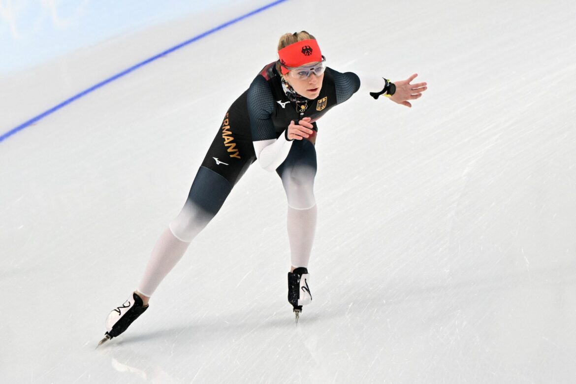 Deutsche Eisschnellläuferinnen in Team-Verfolgung Letzte