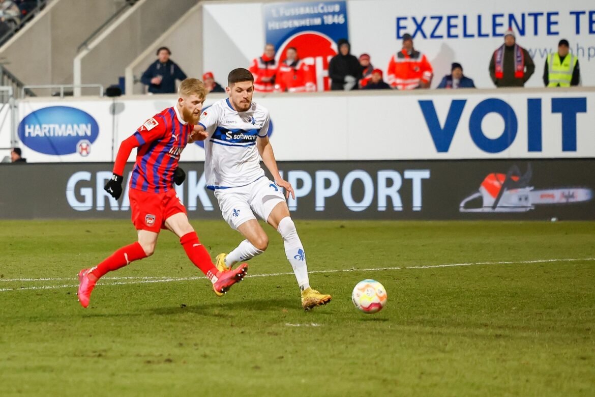 Heidenheim ringt Darmstadt im Spitzenspiel mit 1:0 nieder