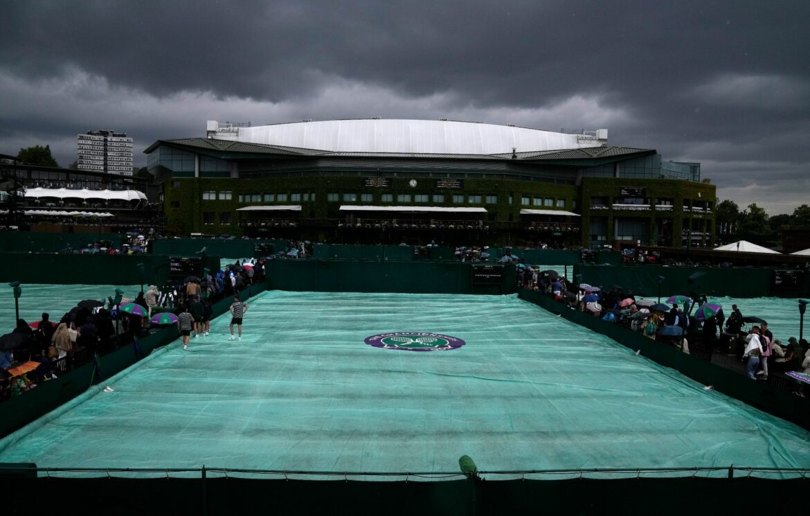 Regenchaos in Wimbledon: Zverev und Co. warten vergeblich