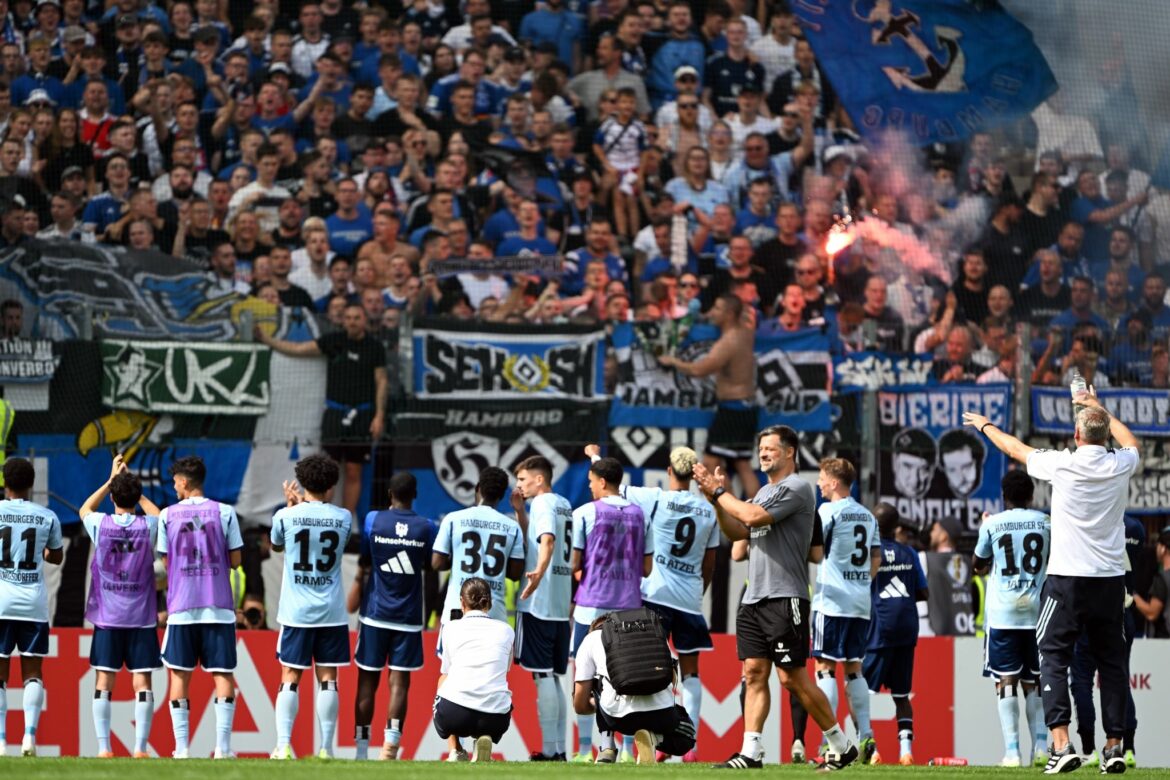 HSV-Fans klagen über Kontrollen vor Spiel in Essen