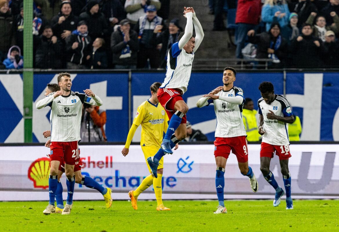 HSV zittert sich zum Sieg über Eintracht Braunschweig