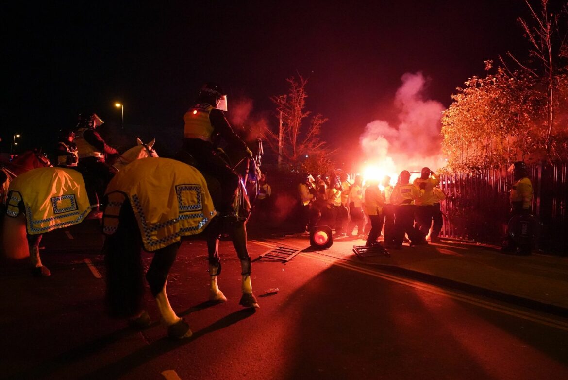 46 Festnahmen nach Ausschreitungen von Legia-Fans in England