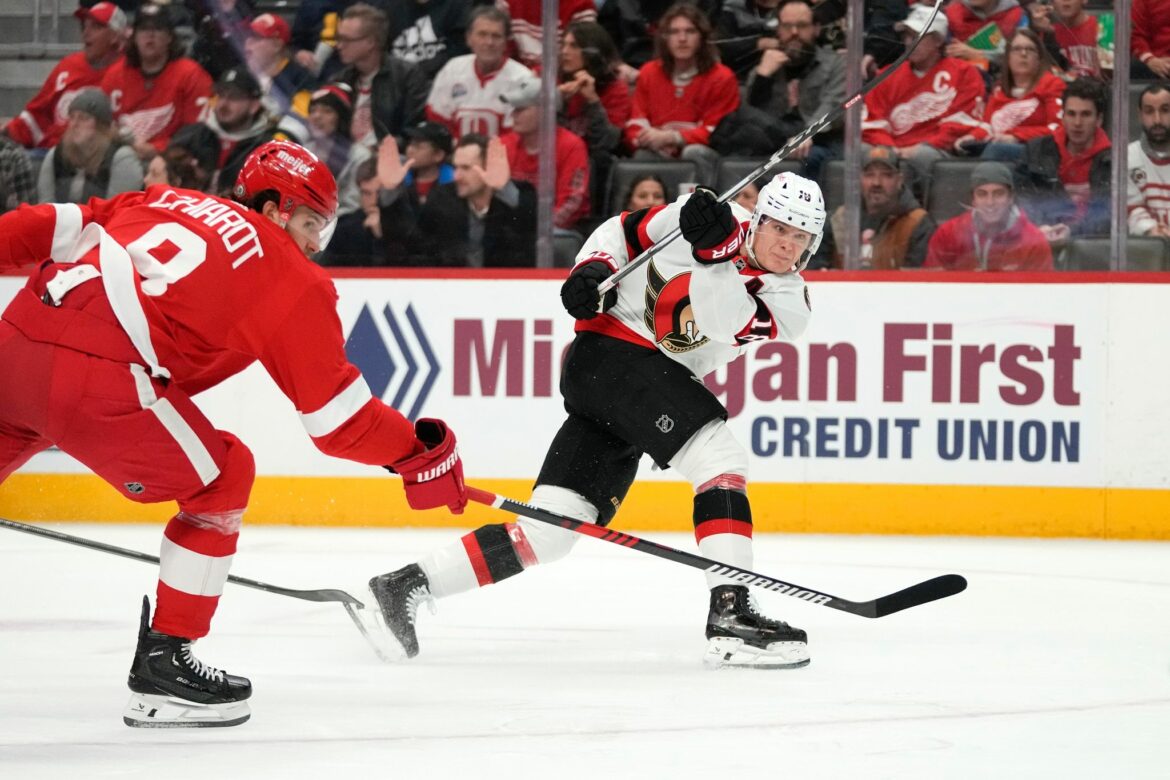 NHL-Profi Stützle gewinnt mit Ottawa bei Seiders Red Wings