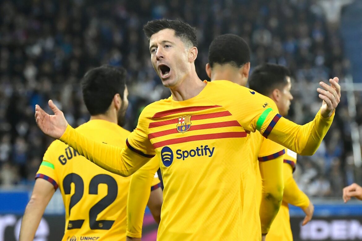 Lewandowski beendet Torflaute: Barça-Sieg in Alaves