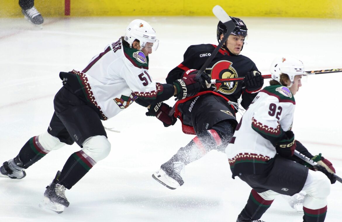 NHL: Zwei Stützle-Vorlagen zu wenig für Ottawa Senators