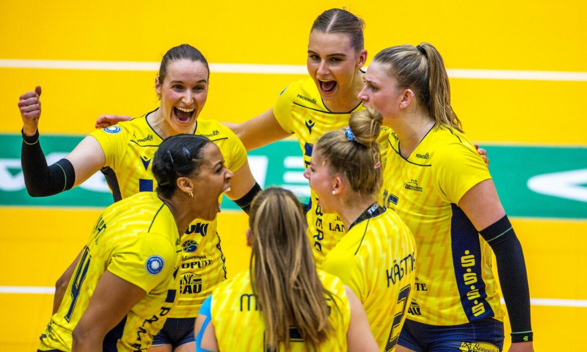 Schwerins Volleyballerinnen mit Auftaktsieg gegen Stuttgart
