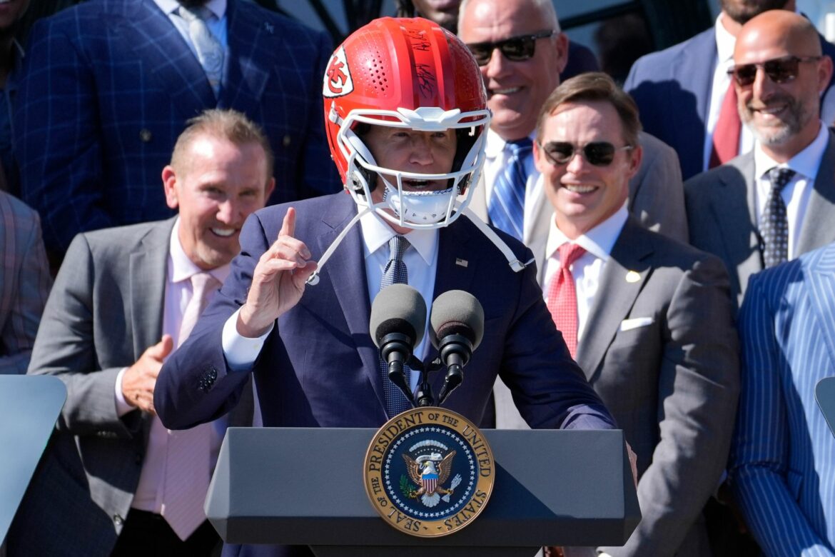 US-Präsident empfängt Kansas City Chiefs im Weißen Haus