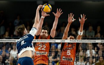 Berlins Volleyballer gewinnen zweites Finale gegen Lüneburg